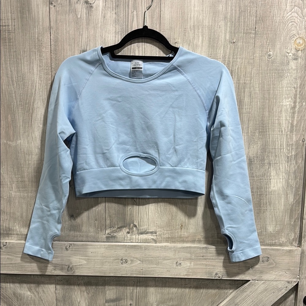 ILUS women’s XL blue workout top NWT J1